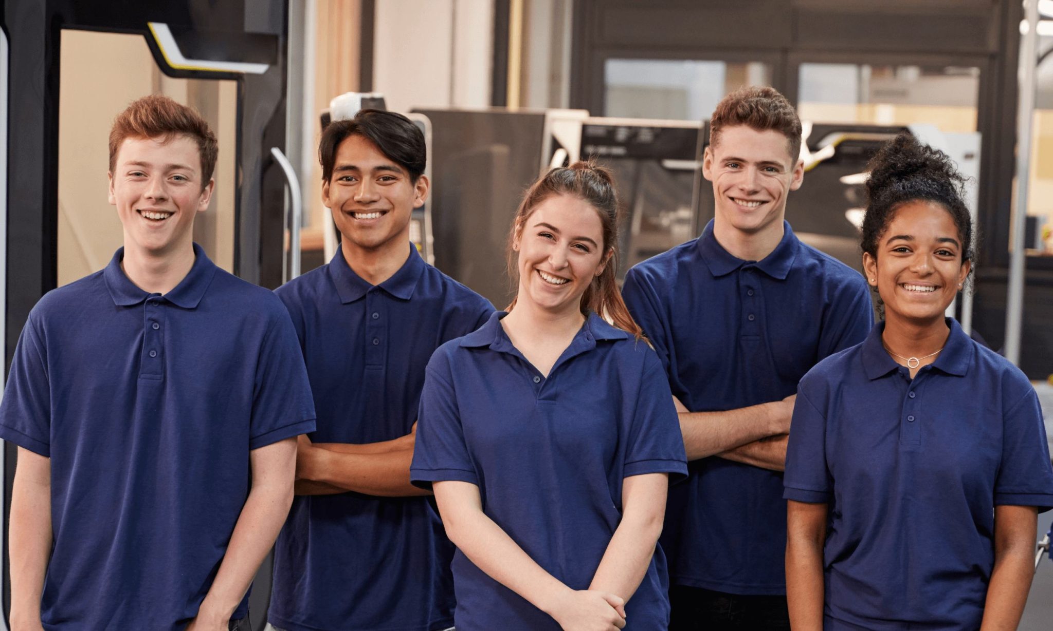 Smiling Young entrepreneur group
